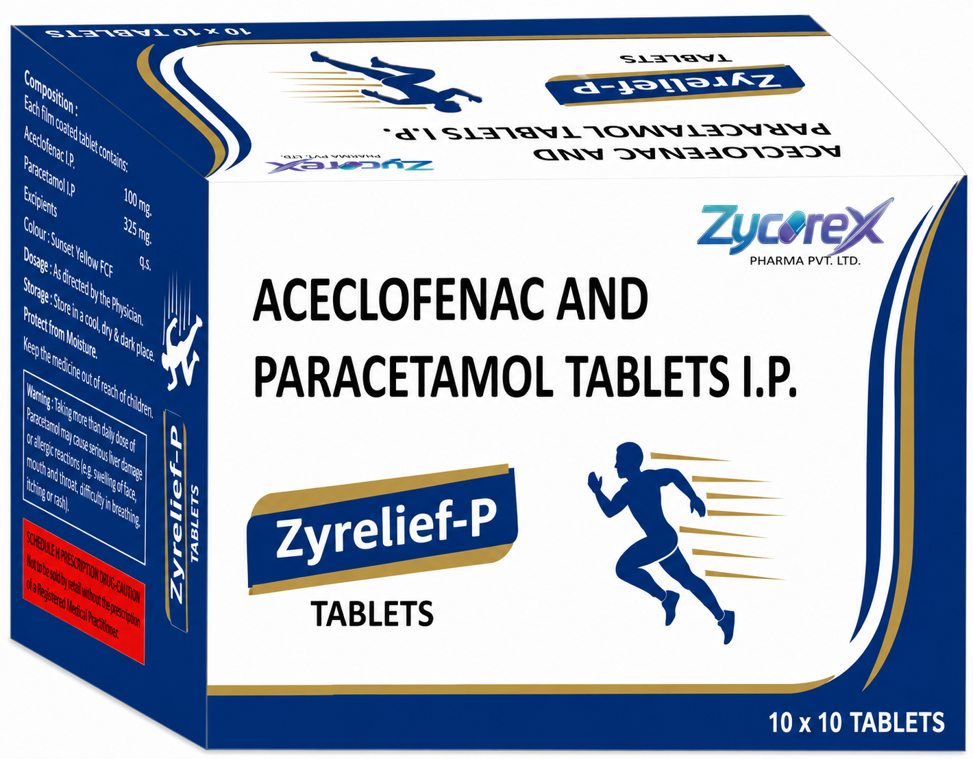 Zyrelief-P Tablet Box